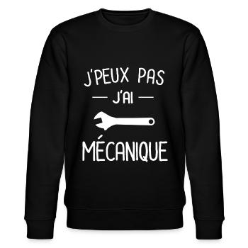 je peux pas j'ai mécanique - Sweat bio CHANGER Stanley/Stella Unisexe - noir - Devant - Nik (191cm) & Marisol (170cm)