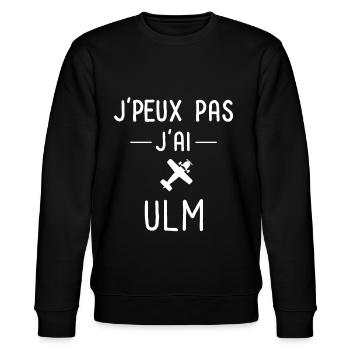 je peux pas j ai ulm pilote ulm baptême ulm - Sweat bio CHANGER Stanley/Stella Unisexe - noir - Devant - Nik (191cm) & Marisol (170cm)