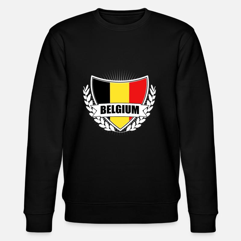 Drapeau Belgique - Sweat bio CHANGER Stanley/Stella Unisexe - noir