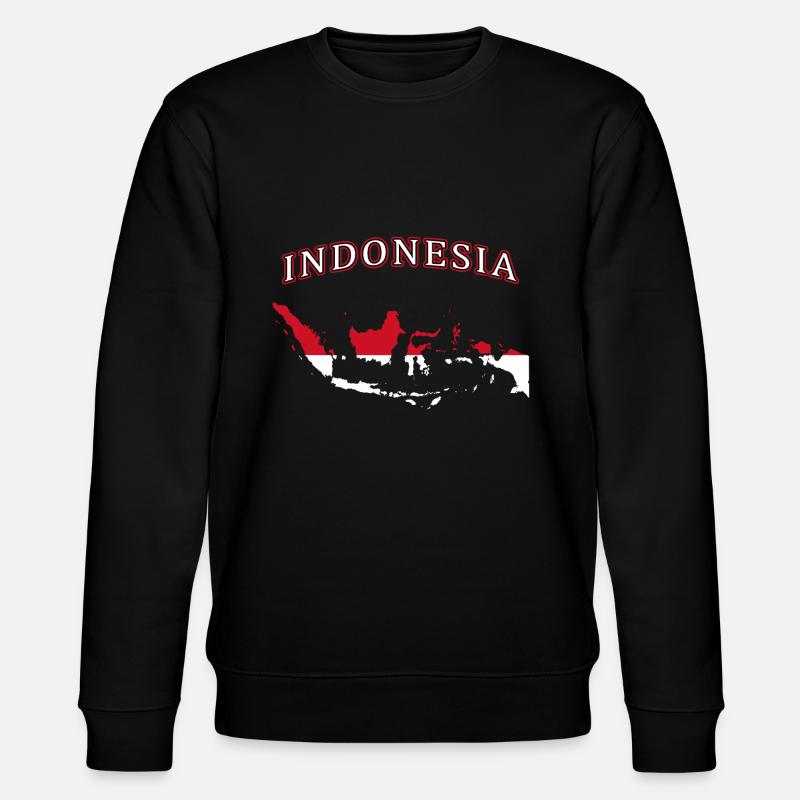 Indonesien Flagge Land - Stanley/Stella Unisex Bio-Sweatshirt CHANGER - Schwarz