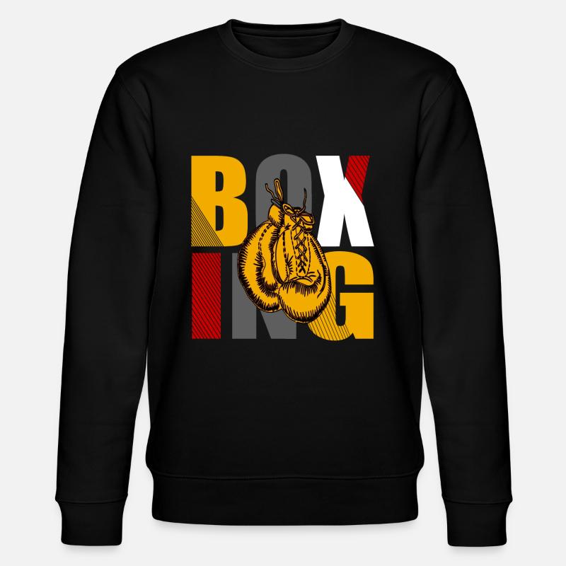 Boxen Boxkampf Boxhandschuhe - Stanley/Stella Unisex Bio-Sweatshirt CHANGER  - Schwarz
