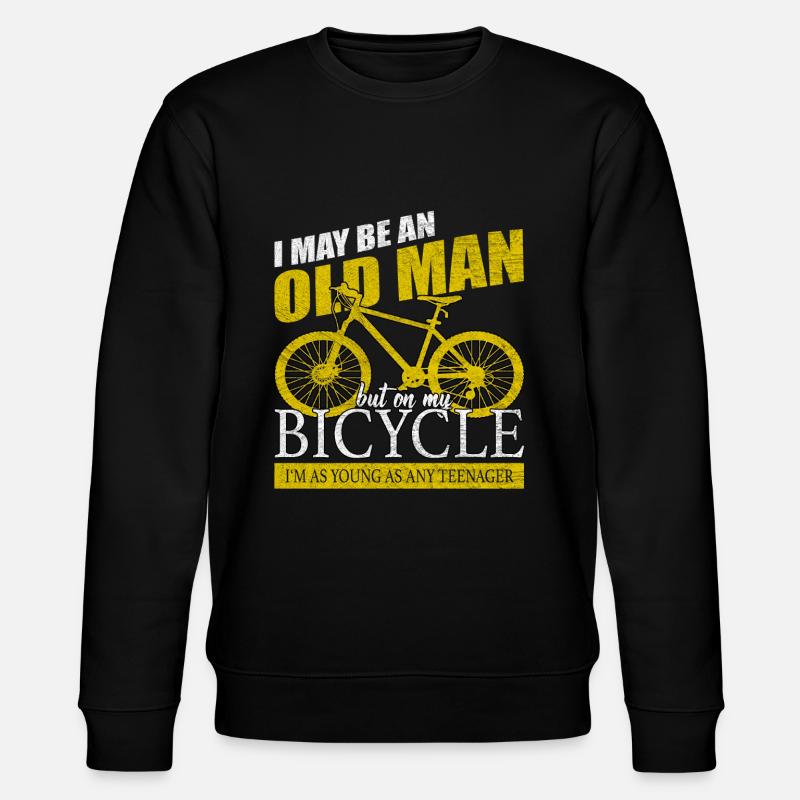 Fahrradfahren - Stanley/Stella Unisex Bio-Sweatshirt CHANGER  - Schwarz