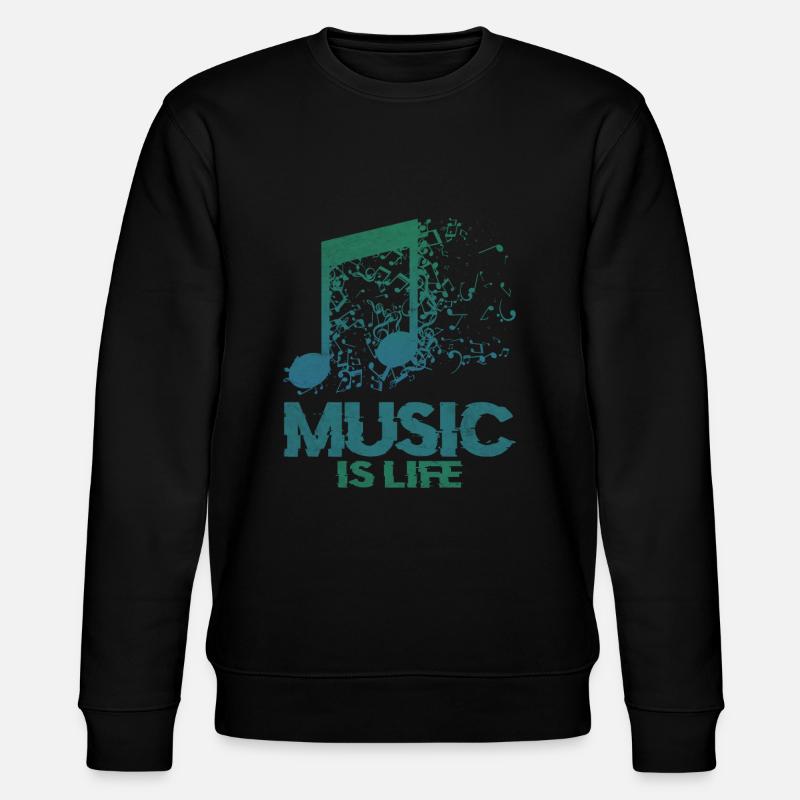 La musique c'est la vie - Sweat bio CHANGER Stanley/Stella Unisexe - noir