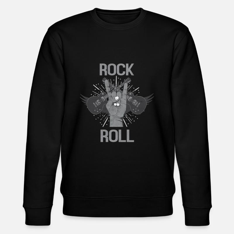 Rock 'n' Roll - Stanley/Stella Unisex Bio-Sweatshirt CHANGER  - Schwarz