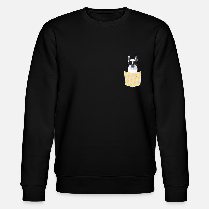 Llama - Stanley/Stella Unisex Bio-Sweatshirt CHANGER  - Schwarz