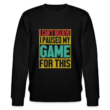 Gaming Gamer - Stanley/Stella CHANGER Unisex Organic Sweatshirt - black - Front - Nik (191cm) & Marisol (170cm)