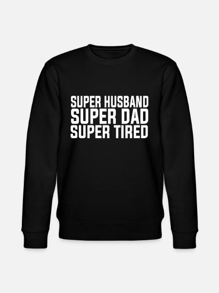 Super Dad - Stanley/Stella Unisex Bio-Sweatshirt CHANGER  - Schwarz