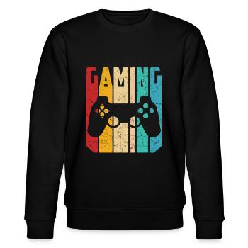 Gaming Retro Gamer Jeux en ligne Manette Contrôleur - Sweat bio CHANGER Stanley/Stella Unisexe - noir - Devant - Nik (191cm) & Marisol (170cm)