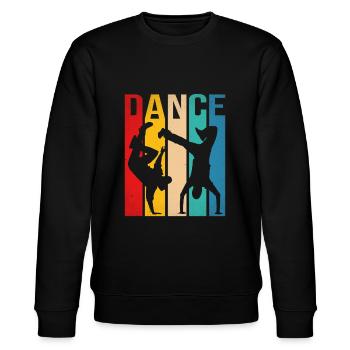 Breakdancing - Stanley/Stella CHANGER Unisex Organic Sweatshirt - black - Front - Nik (191cm) & Marisol (170cm)