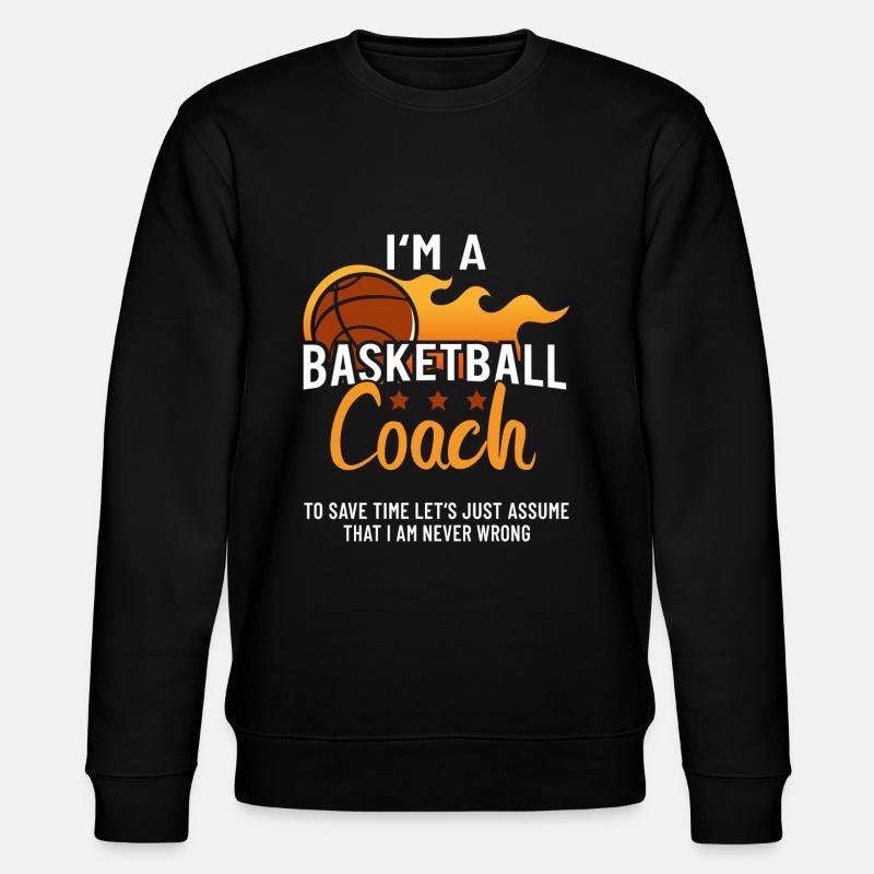 Basketball Coach - Stanley/Stella Unisex Bio-Sweatshirt CHANGER - Schwarz