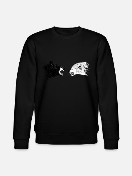 Loup et ours - Sweat bio CHANGER Stanley/Stella Unisexe - noir