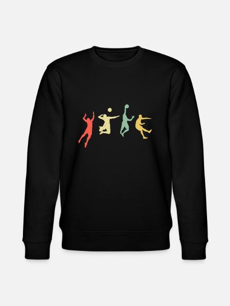 Retro Volleyball - Stanley/Stella CHANGER Unisex Organic Sweatshirt - black