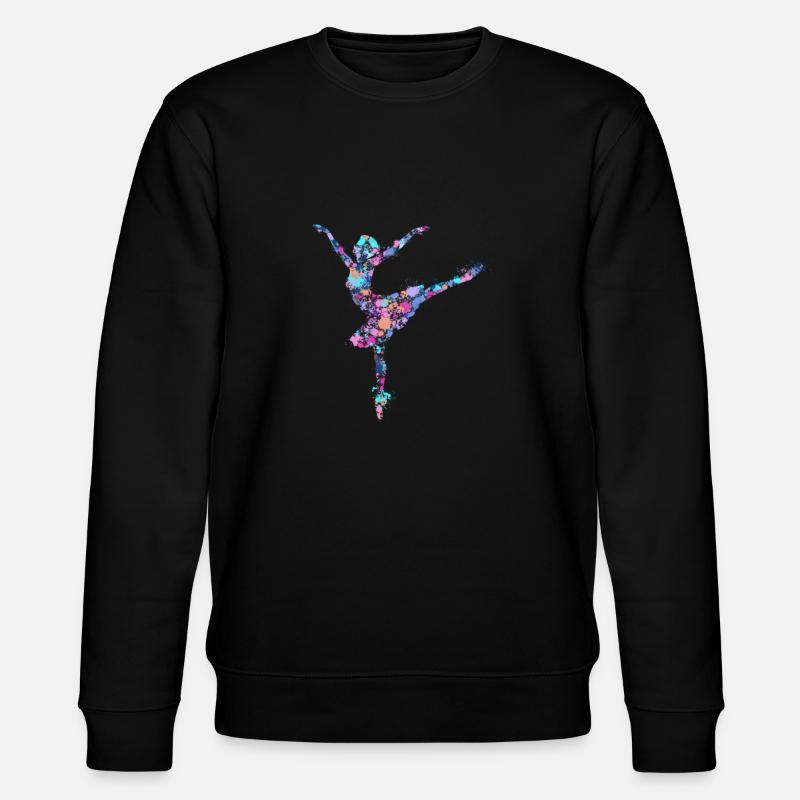 Splash Ballet Ballerina - Stanley/Stella Unisex Bio-Sweatshirt CHANGER  - Schwarz
