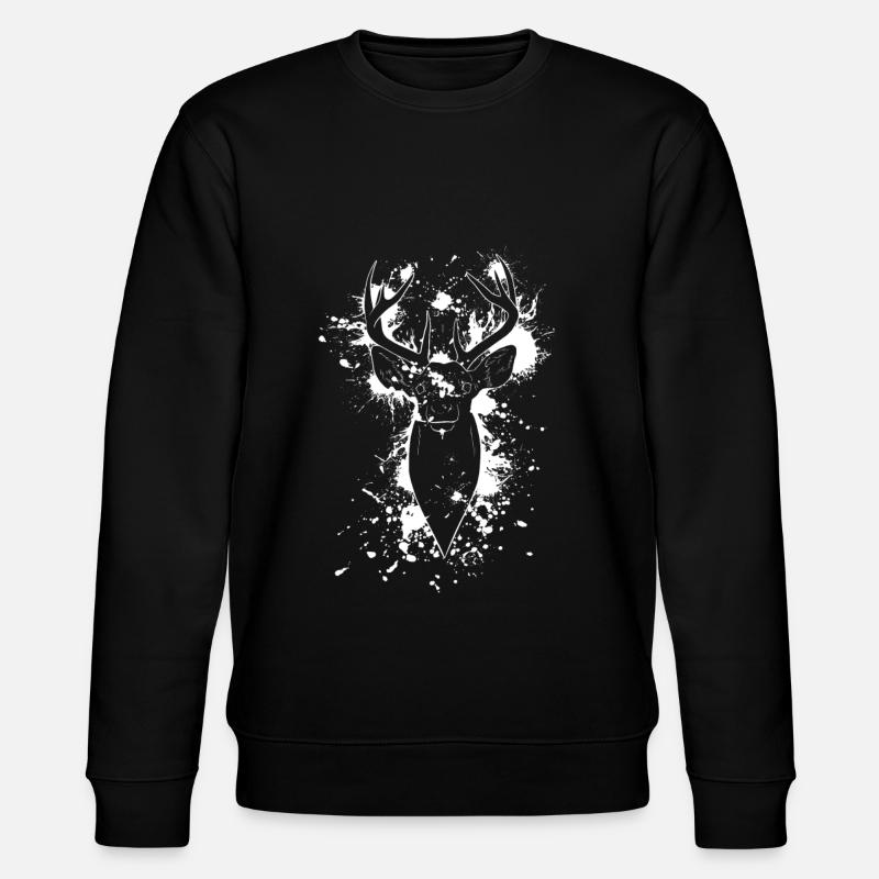 Hirsch - Stanley/Stella Unisex Bio-Sweatshirt CHANGER  - Schwarz