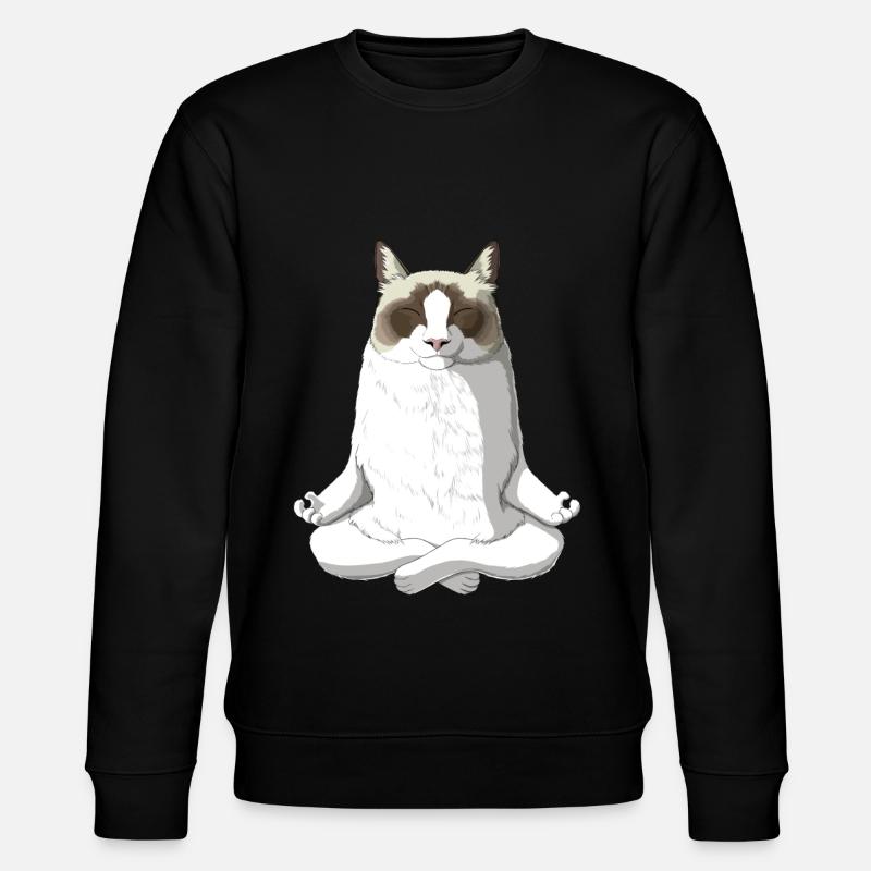 Ragdoll Cat - Stanley/Stella CHANGER Unisex Organic Sweatshirt - black