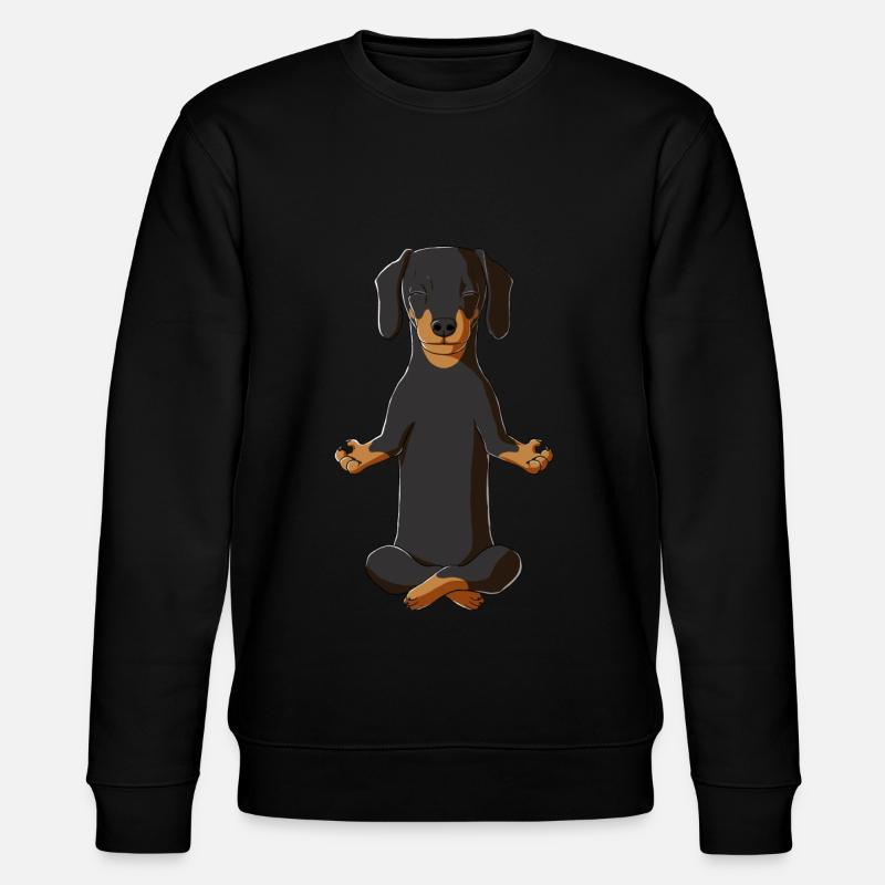 Teckel de méditation - Sweat bio CHANGER Stanley/Stella Unisexe - noir