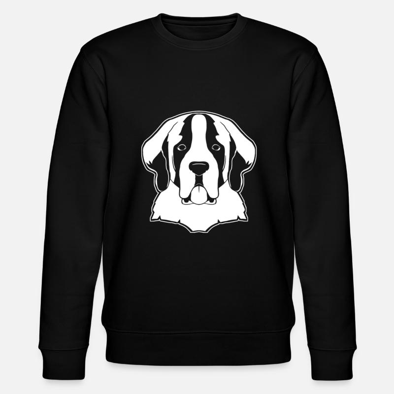 Bernhardiner - Stanley/Stella Unisex Bio-Sweatshirt CHANGER  - Schwarz