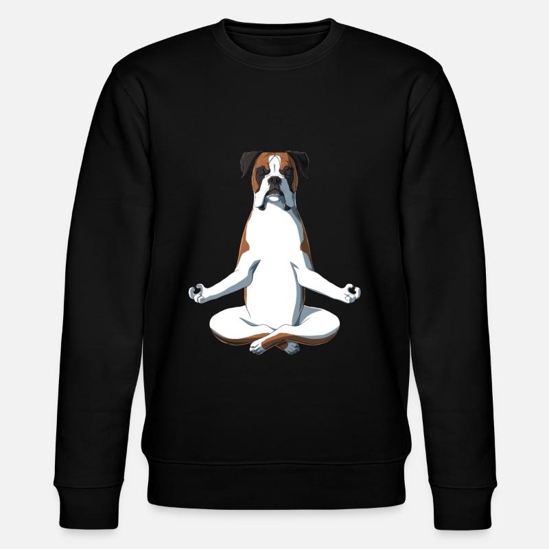 Yoga Boxer chien - Sweat bio CHANGER Stanley/Stella Unisexe - noir