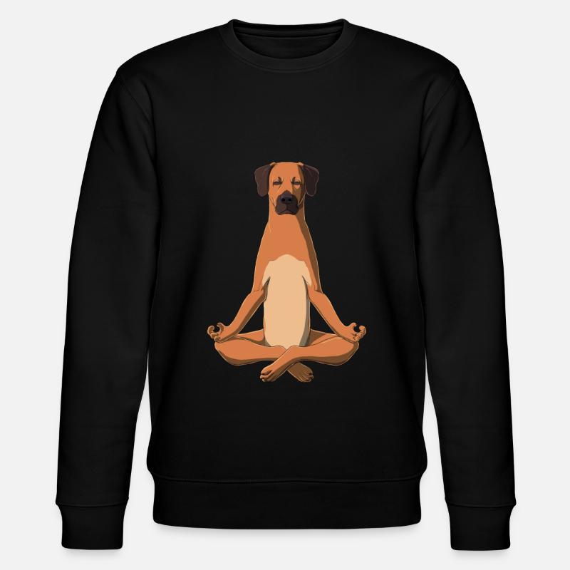 Yoga Rhodesian Ridgeback - Stanley/Stella Unisex Bio-Sweatshirt CHANGER  - Schwarz