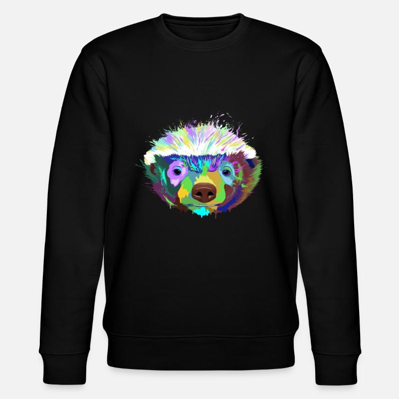 Splash Dachs - Stanley/Stella Unisex Bio-Sweatshirt CHANGER  - Schwarz