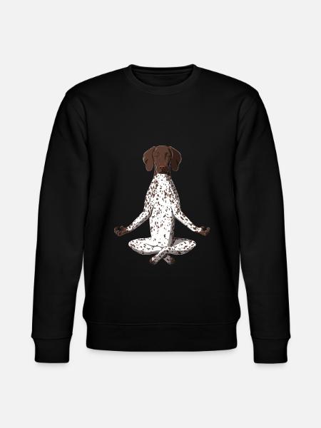 Yoga German Shorthair Pointer - Stanley/Stella CHANGER Unisex Organic Sweatshirt - black