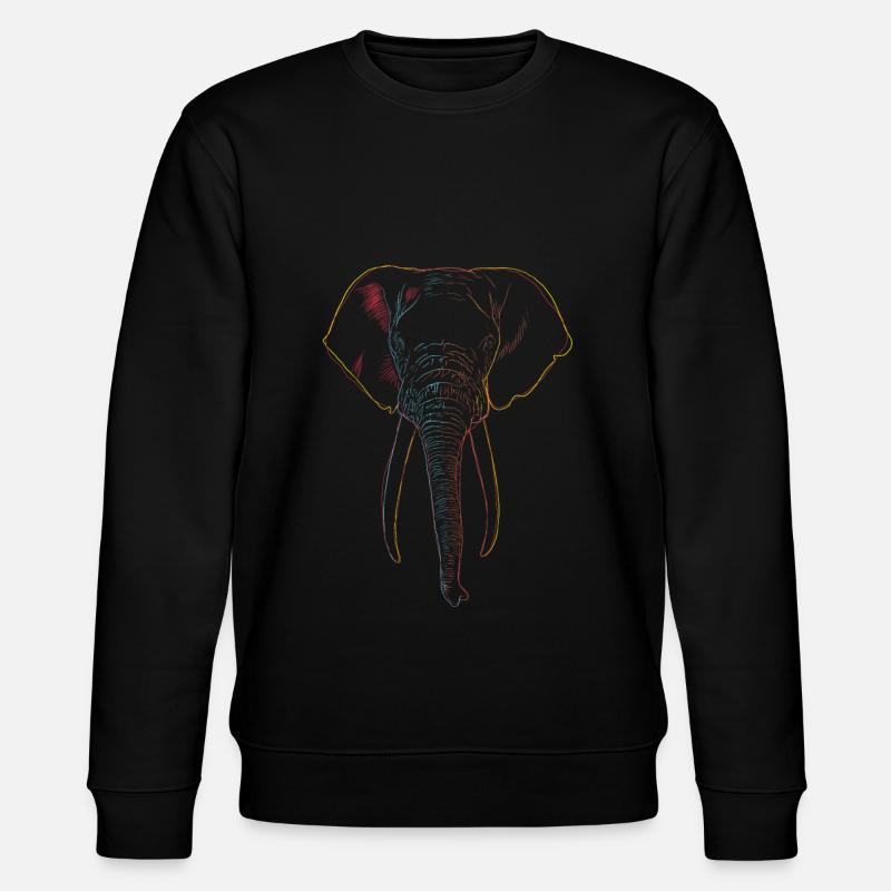 Éléphant - Sweat bio CHANGER Stanley/Stella Unisexe - noir