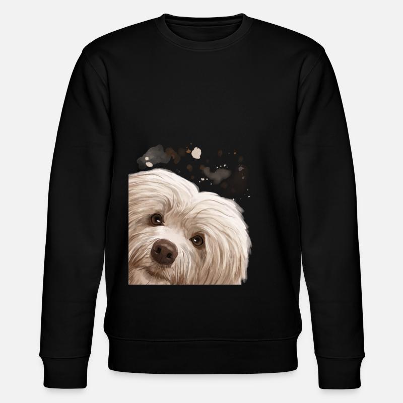 Chien de Havane curieux - Sweat bio CHANGER Stanley/Stella Unisexe - noir