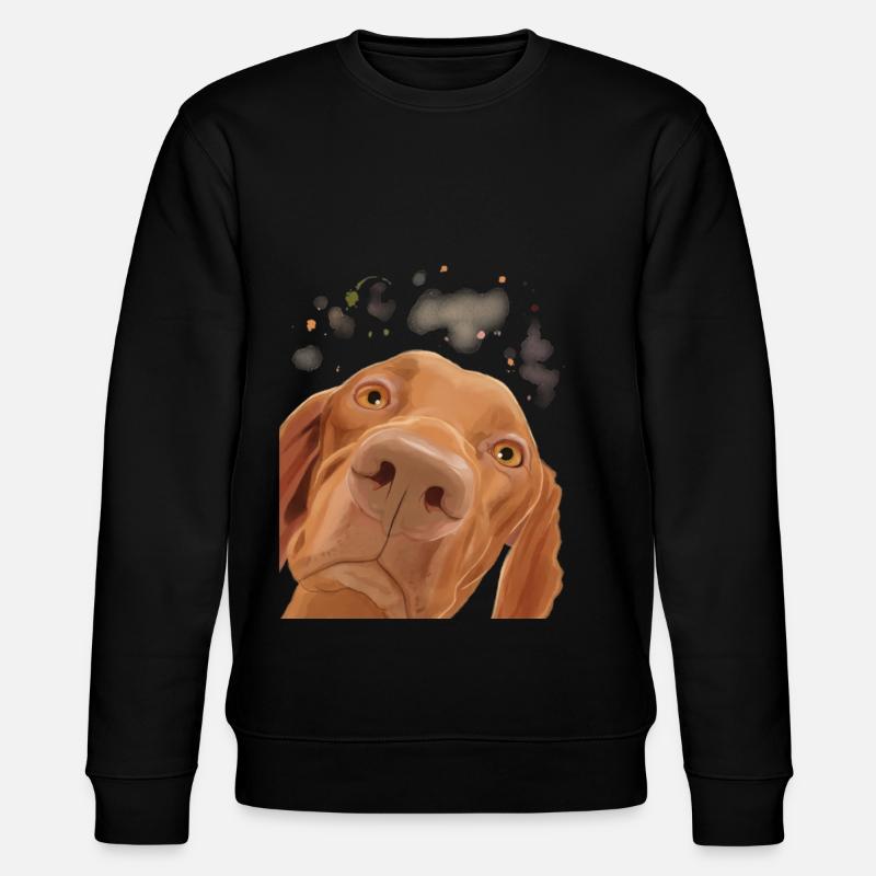 Curieux chien guide hongrois - Sweat bio CHANGER Stanley/Stella Unisexe - noir