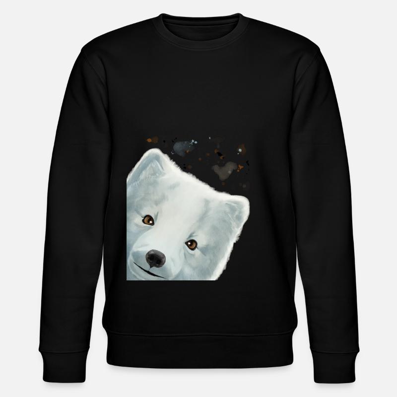 Curious Arctic Fox - Stanley/Stella CHANGER Unisex Organic Sweatshirt - black