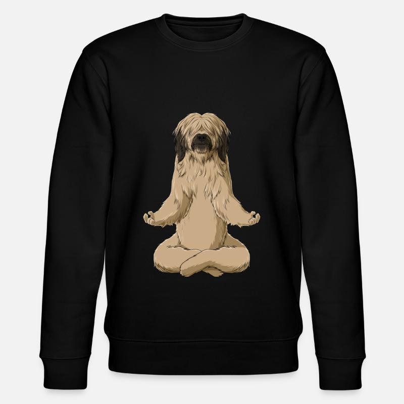 Chien Méditant Briard - Sweat bio CHANGER Stanley/Stella Unisexe - noir