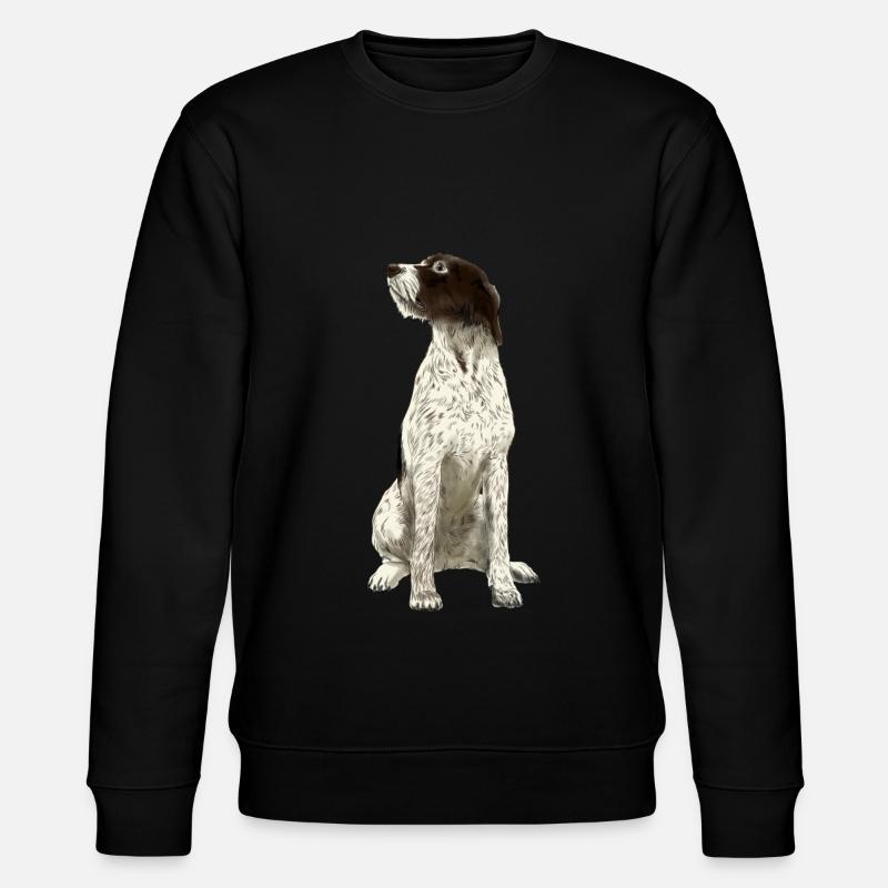 Sitzender Cesky Fousek Hund - Stanley/Stella Unisex Bio-Sweatshirt CHANGER - Schwarz