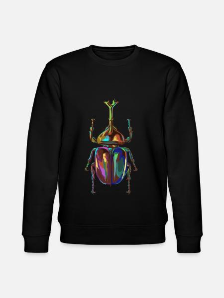 Farbiger Nashornkäfer - Stanley/Stella Unisex Bio-Sweatshirt CHANGER  - Schwarz