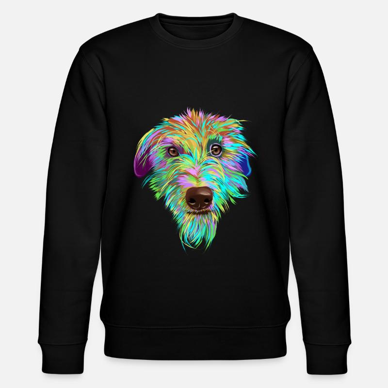 Scottish Deerhound chien - Sweat bio CHANGER Stanley/Stella Unisexe - noir