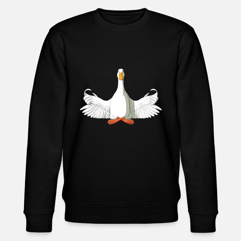 Canard méditant - Sweat bio CHANGER Stanley/Stella Unisexe - noir
