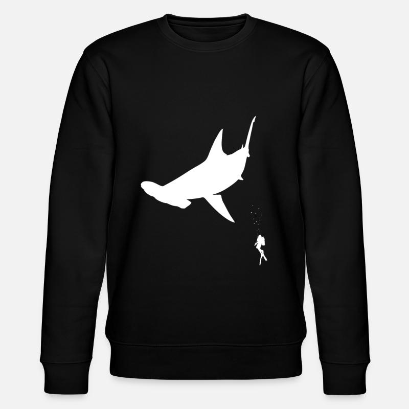 Poisson de requin-marteau - Sweat bio CHANGER Stanley/Stella Unisexe - noir