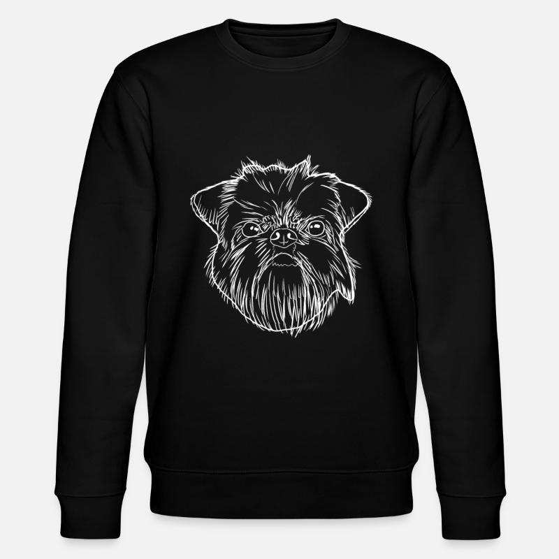 Brussels Griffon chien - Sweat bio CHANGER Stanley/Stella Unisexe - noir