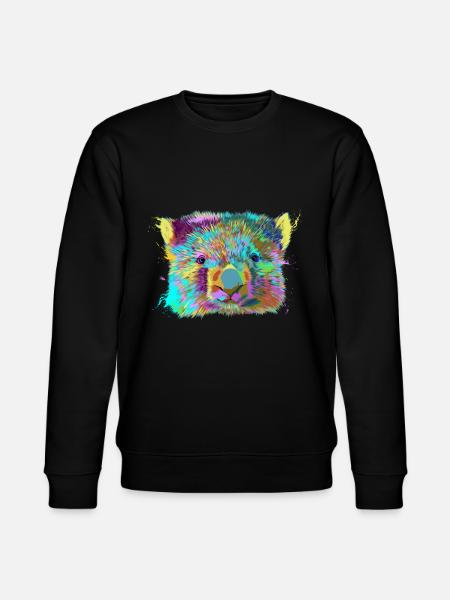 Splash Wombat - Stanley/Stella Unisex Bio-Sweatshirt CHANGER - Schwarz