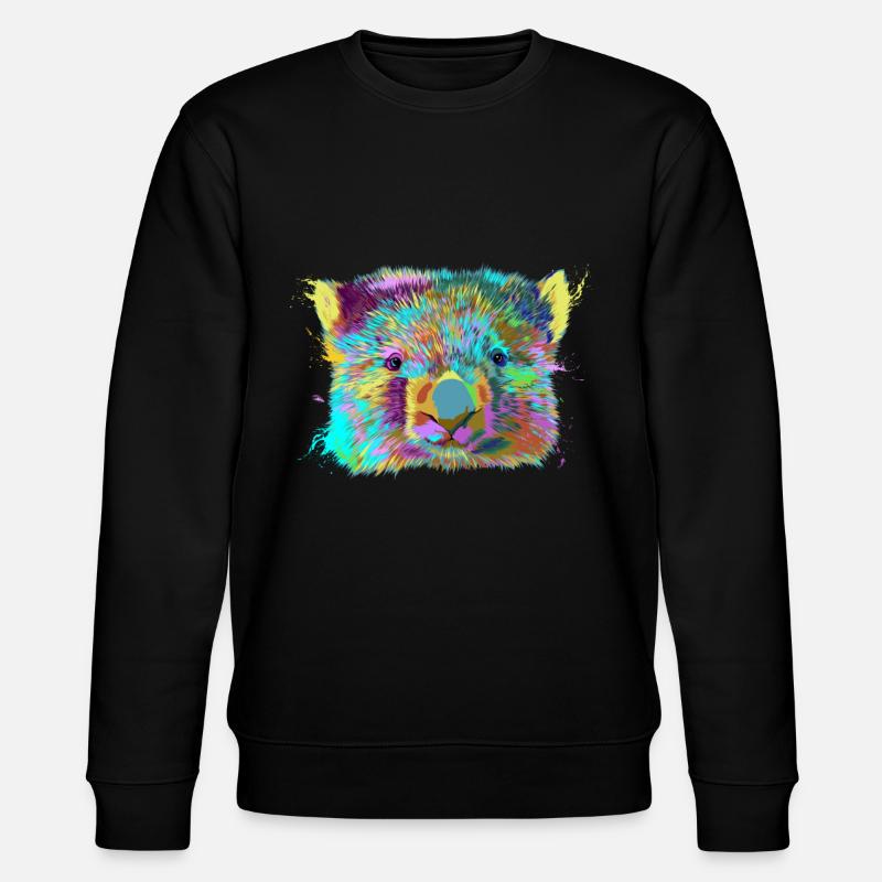 Wombat splash - Stanley/Stella CHANGER Unisex Organic Sweatshirt - black