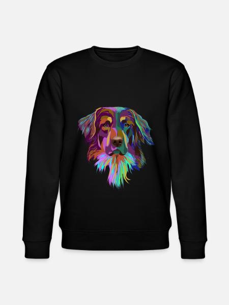 Splash Hovawart Dog - Stanley/Stella CHANGER Unisex Organic Sweatshirt - black