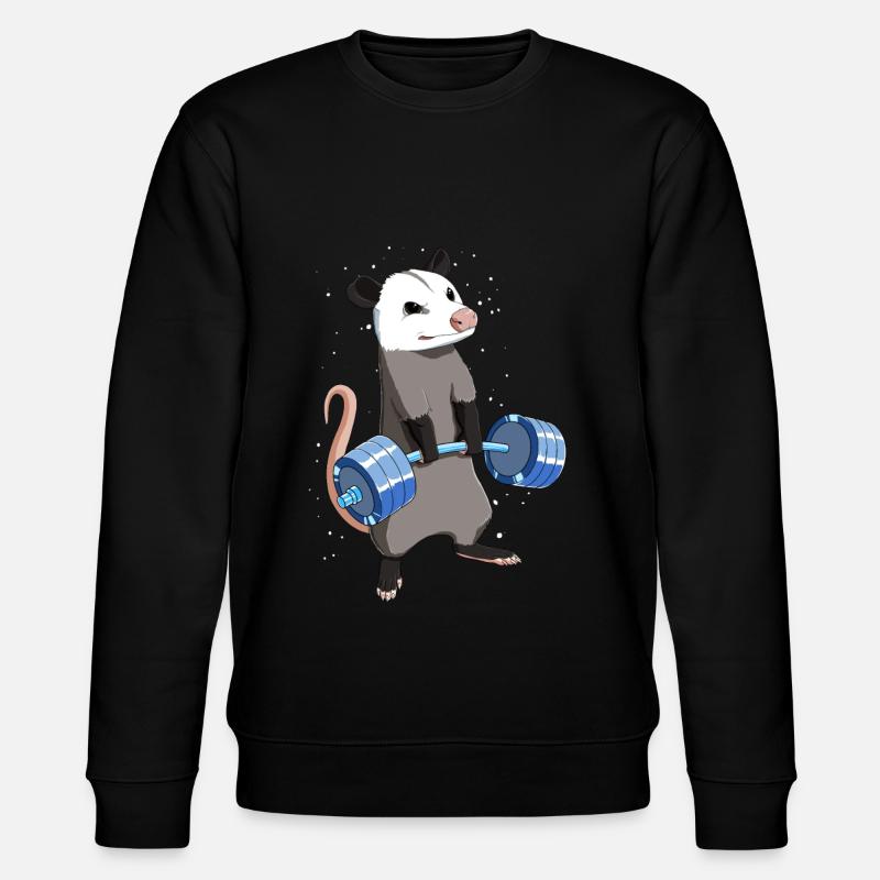 Culturisme Le levage croisé Opossum - Sweat bio CHANGER Stanley/Stella Unisexe - noir