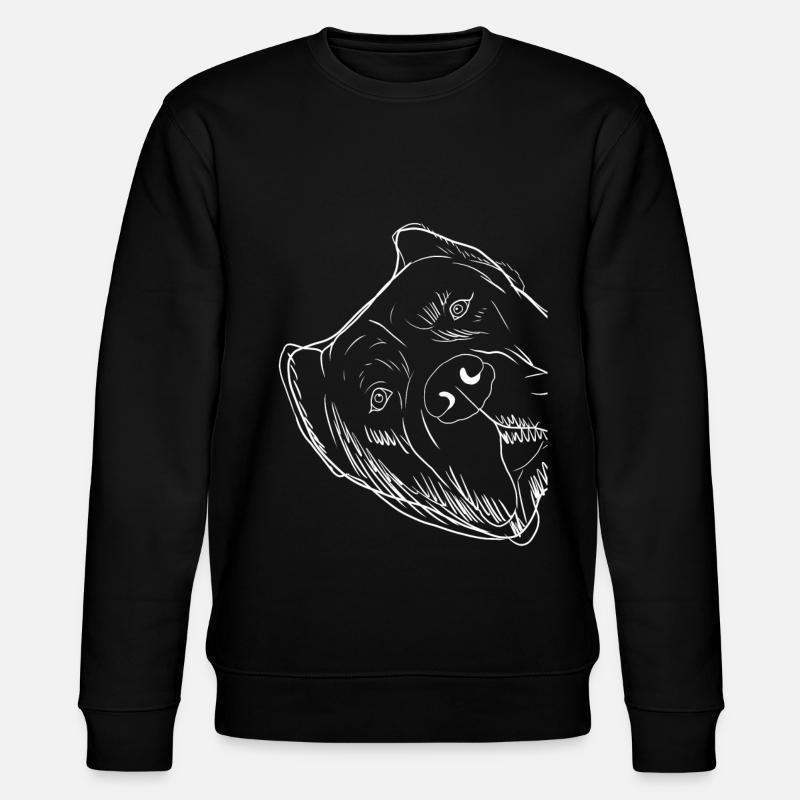 Chien curieux Dogo Canario - Sweat bio CHANGER Stanley/Stella Unisexe - noir
