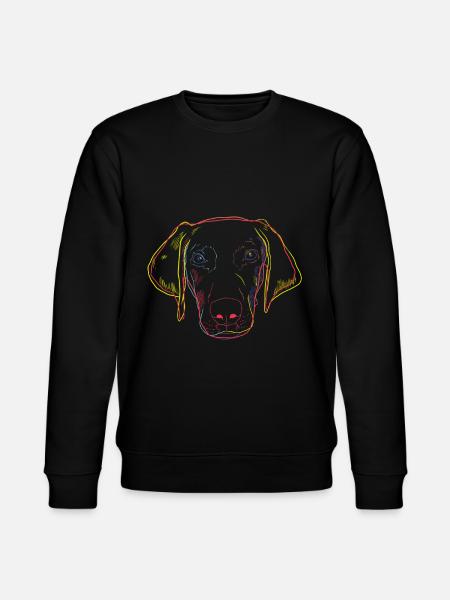 Strokes Weimaraner Dog - Stanley/Stella CHANGER Unisex Organic Sweatshirt - black