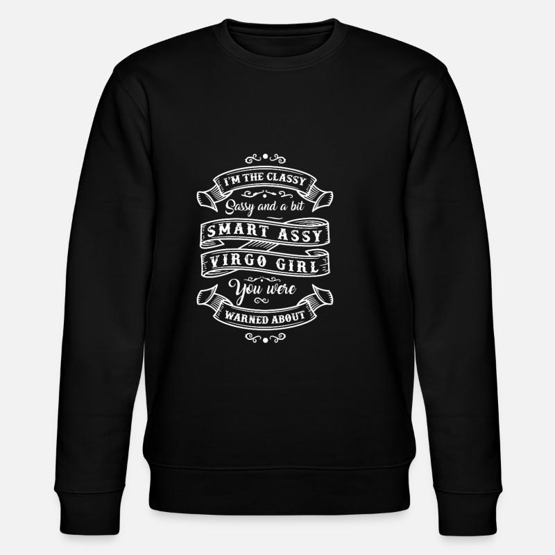 Sternzeichen Jungfrau - Stanley/Stella Unisex Bio-Sweatshirt CHANGER  - Schwarz
