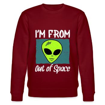 ALIEN UFO I 1M FROM OUT OF SPACE - Sweat bio CHANGER Stanley/Stella Unisexe - bordeaux - Devant - Nik (191cm) & Marisol (170cm)