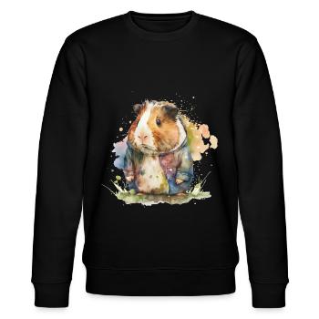 cobayes portant une veste watercolor - Sweat bio CHANGER Stanley/Stella Unisexe - noir - Devant - Nik (191cm) & Marisol (170cm)