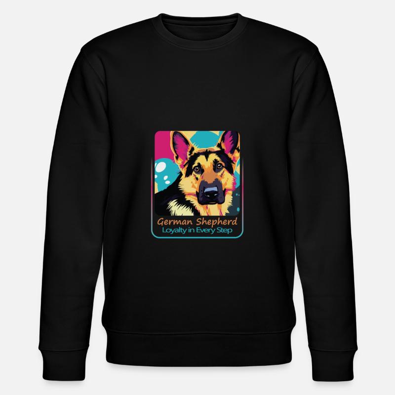 Fidèle chien de berger allemand - Sweat bio CHANGER Stanley/Stella Unisexe - noir