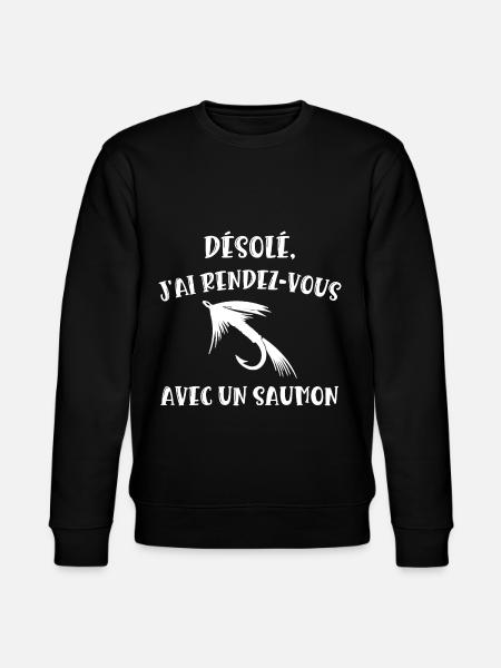 rendez-vous avec un saumon - Sweat bio CHANGER Stanley/Stella Unisexe - noir