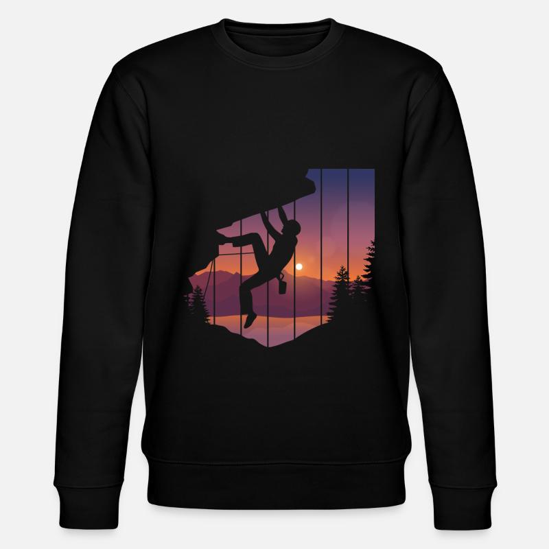 Escalade Alpinisme Alpinisme - Sweat bio CHANGER Stanley/Stella Unisexe - noir