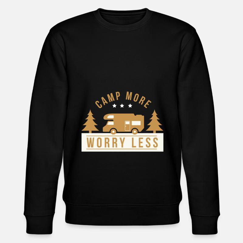 Camper Camping Camper Camping Gift - Stanley/Stella CHANGER Unisex Organic Sweatshirt - black