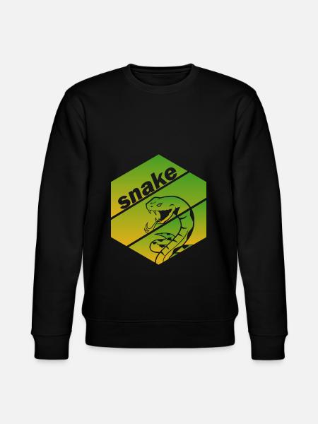 Rattlesnake Snake Snakebite Snaketooth - Stanley/Stella CHANGER Unisex Organic Sweatshirt - black